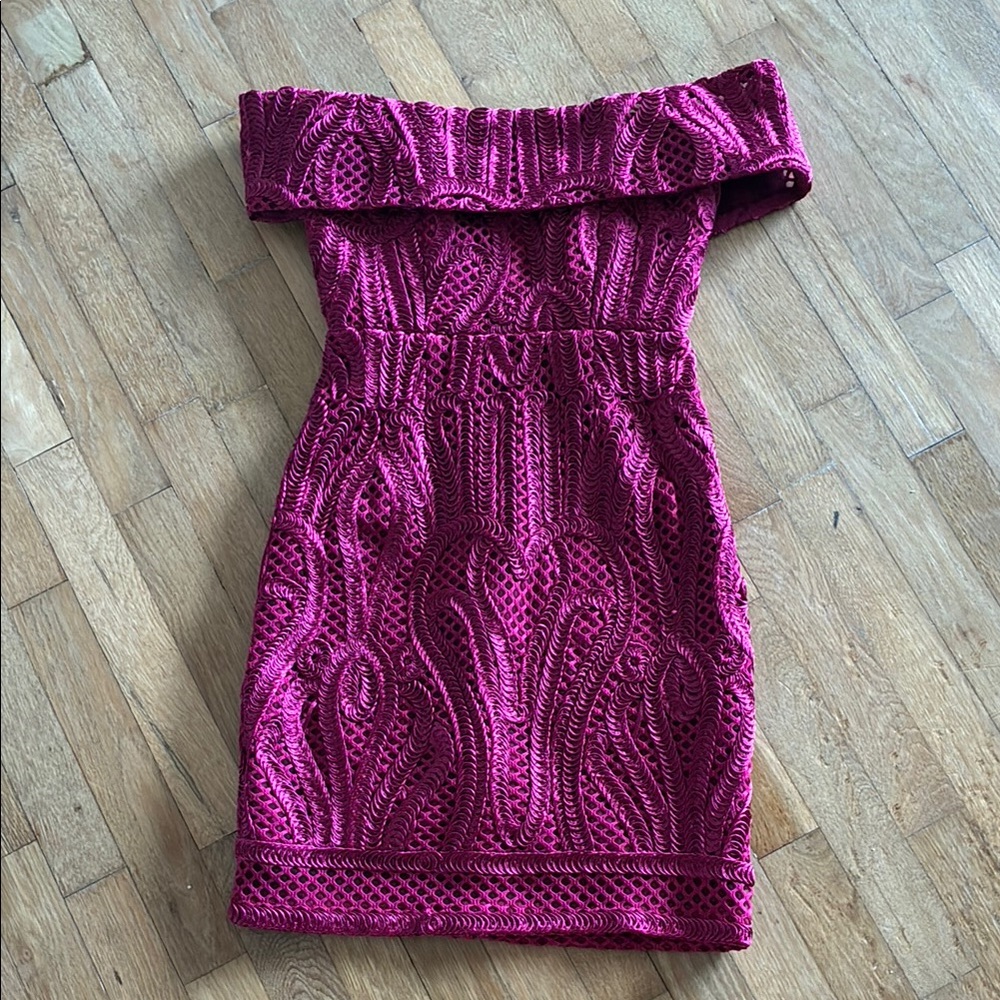 Vici Pink Strapless Dress with Elegant Design